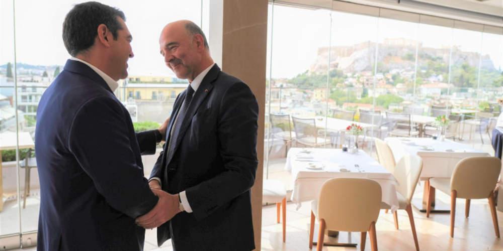 Τσίπρας σε Μοσκοβισί: Κάναμε πολλά επί 4,5 χρόνια, σε αντίξοες συνθήκες