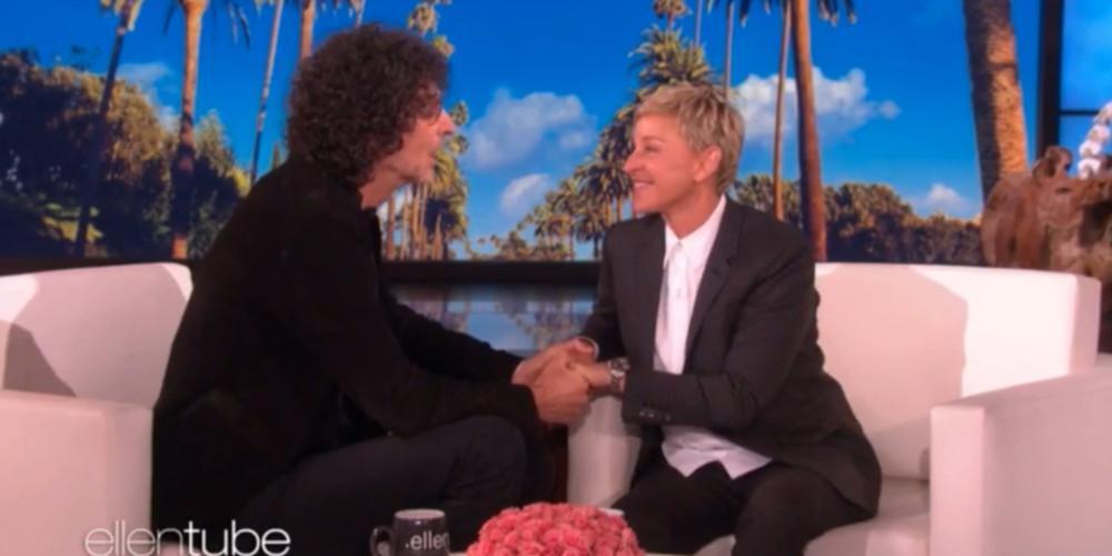 Η Έλεν Ντετζένερις αντάλλαξε φιλί στο στόμα με τον Χάουαρντ Στερν [βίντεο]