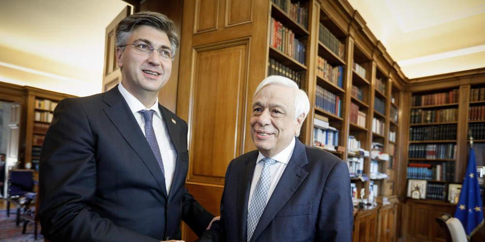 Για την διεύρυνση της ΕΕ συζήτησε ο Παυλόπουλος με τον Κροάτη πρωθυπουργό