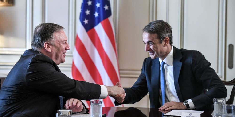 Μητσοτάκης σε Πομπέο: Η Τουρκία αμφισβητεί κυριαρχικά δικαιώματα Ελλάδας και Κύπρου