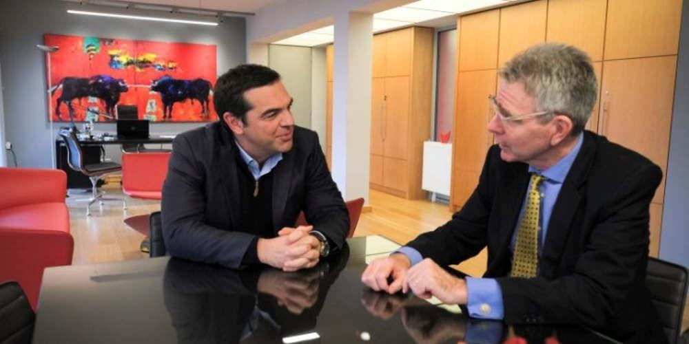 Συνάντηση Τσίπρα-Πάιατ για ελληνοτουρκικά και ελληνοαμερικανικές σχέσεις