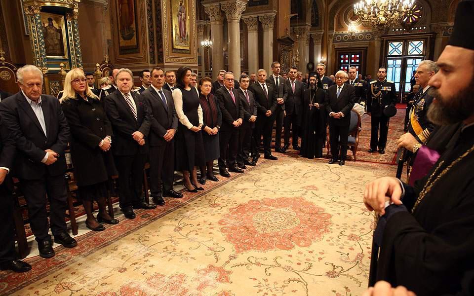 Σε πανηγυρικό κλίμα η δοξολογία για το νέο έτος στη Μητρόπολη Αθηνών