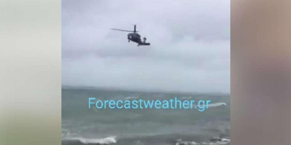 Βίντεο-ντοκουμέντο από τη διάσωση του κωπηλάτη από το Super Puma στη Λούτσα