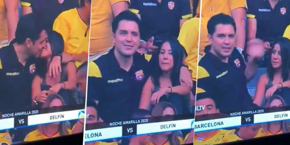 Viral βίντεο: Η απίστευτη αντίδραση οπαδού που φιλάει την παράνομη σχέση του και τον «πιάνει» η κάμερα
