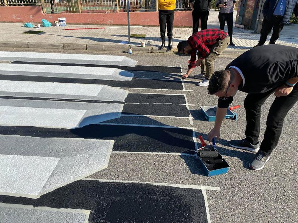 3D διάβαση πεζών διαθέτει πλέον ο δήμος των Αχαρνών