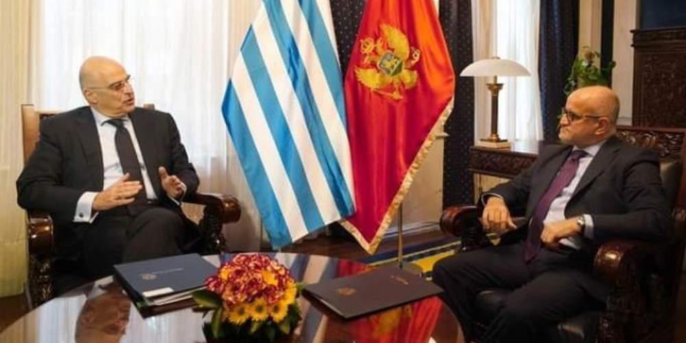 Στο Μαυροβούνιο ο Δένδιας: Στόχος για την Ελλάδα η ευρωπαϊκή προοπτική των Βαλκανίων