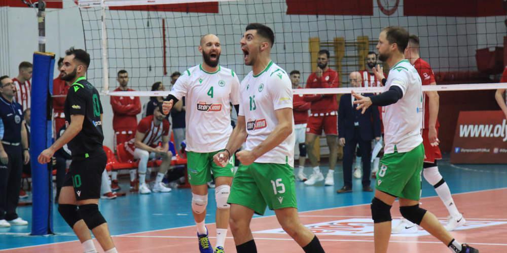 Λιγκ Καπ βόλεϊ: Επική ανατροπή ο Παναθηναϊκός στου Ρέντη – 3-2 τον Ολυμπιακό στον πρώτο τελικό