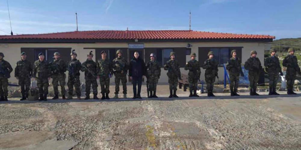 Στο Φαρμακονήσι ο Στεφανής: Βολές, ασκήσεις ετοιμότητας και απόλυτη θέση για την προάσπιση των συνόρων μας