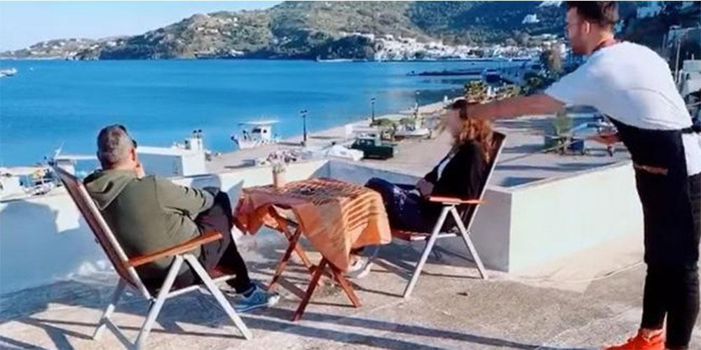 Το χιουμοριστικό βίντεο από την Πάτμο: Έτσι θα μας σερβίρουν τους καφέδες!