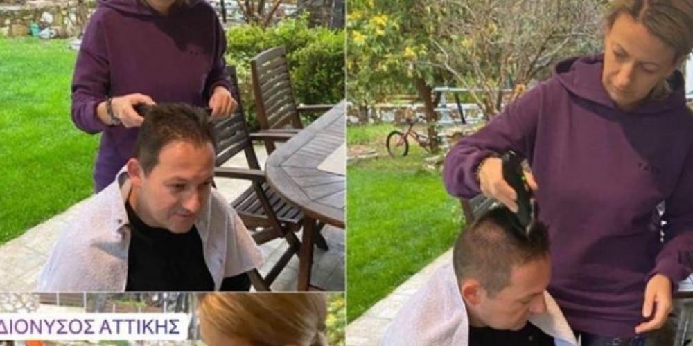Κορωνοϊός: Μένει και... κουρεύεται σπίτι ο Στέλιος Πέτσας - «Εκτακτες καταστάσεις, έκτακτες ανάγκες»
