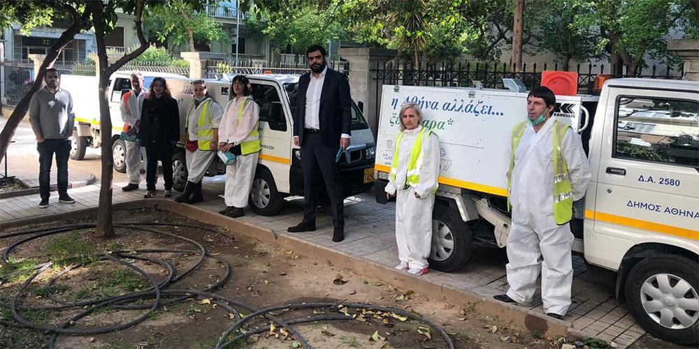 Παράδοση υγειονομικού υλικού στο 6ο Δημοτικό Διαμέρισμα Αθηνών από την ΟΝΝΕΔ
