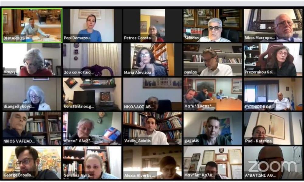 Κορωνοϊός: «Ιστορική» πρώτη συνεδρίαση για το Δημοτικό Συμβούλιο της Αθήνας μέσω τηλεδιάσκεψης