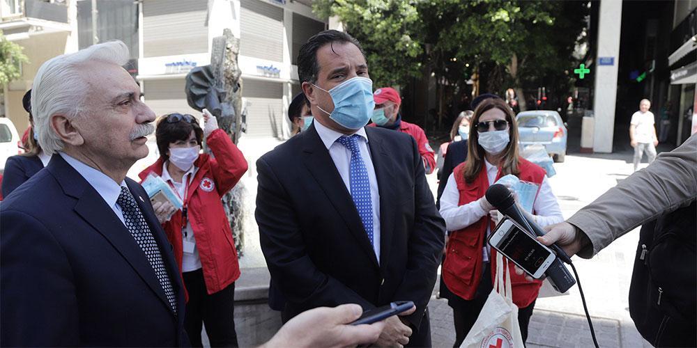 Συνάντηση Γεωργιάδη με τον πρόεδρο και τους εθελοντές του Ελληνικού Ερυθρού Σταυρού