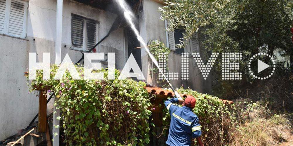 Τραγωδία στη Ζαχάρω: Ένας νεκρός από φωτιά σε σπίτι