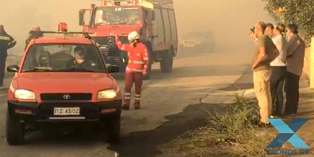 Μαίνεται η πυρκαγιά στη Ροδόπη - Ολονύχτια μάχη με τις φλόγες