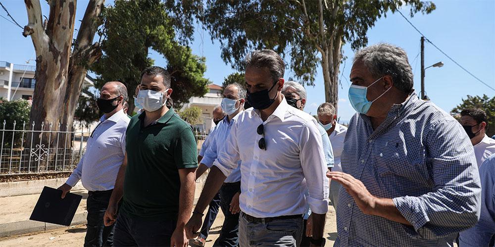 Μητσοτάκης από Εύβοια: Δίπλα σε αυτούς που έχασαν περιουσίες και νοικοκυριά - Ταχύτατα οι εκταμιεύσεις