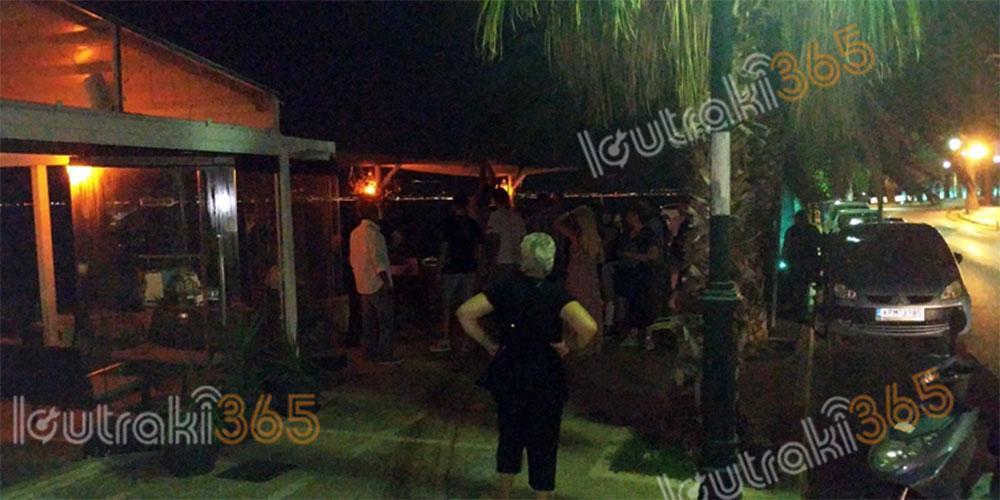 Είχαν Άγιο: Αυτοκίνητο στο Λουτράκι παραλίγο να παρασύρει πελάτες καφετέριας – Έπεσαν στη θάλασσα για να σωθούν