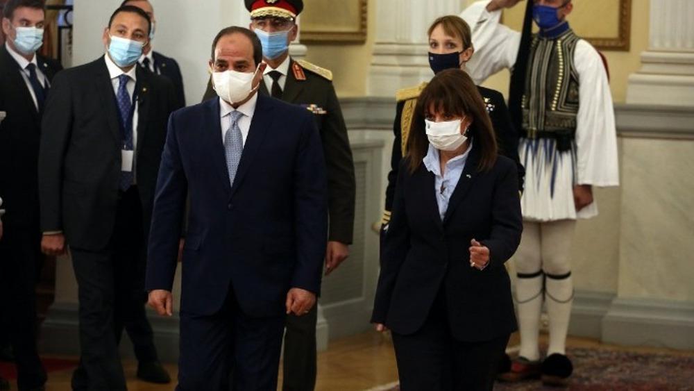 Για ΑΟΖ, τουρκική επιθετικότητα και τρομοκρατία συζήτησαν Σακελλαροπούλου και αλ Σίσι