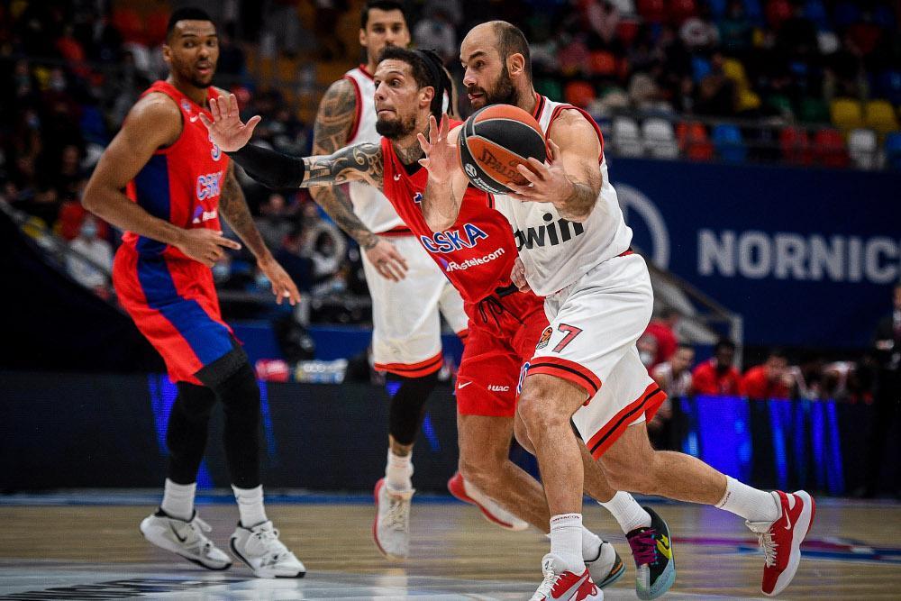 Euroleague: «Έπεσε» στην Μόσχα ο Ολυμπιακός - Έχασε 80-61 από την ΤΣΣΚΑ