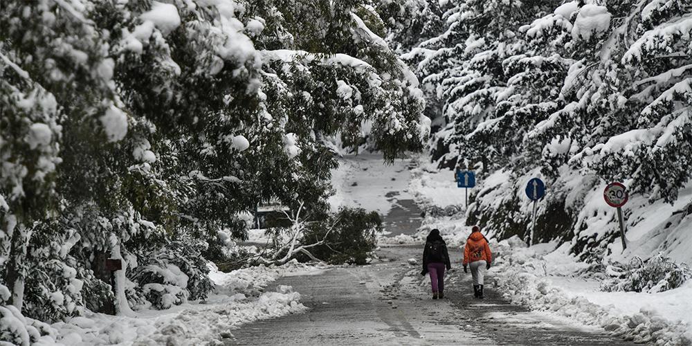 κακοκαιρία καιρός καιρός χιόνια