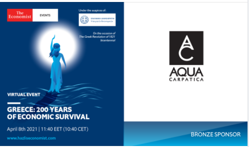 Η AQUA Carpatica στηρίζει το Διαδικτυακό Συνέδριο του ECONOMIST