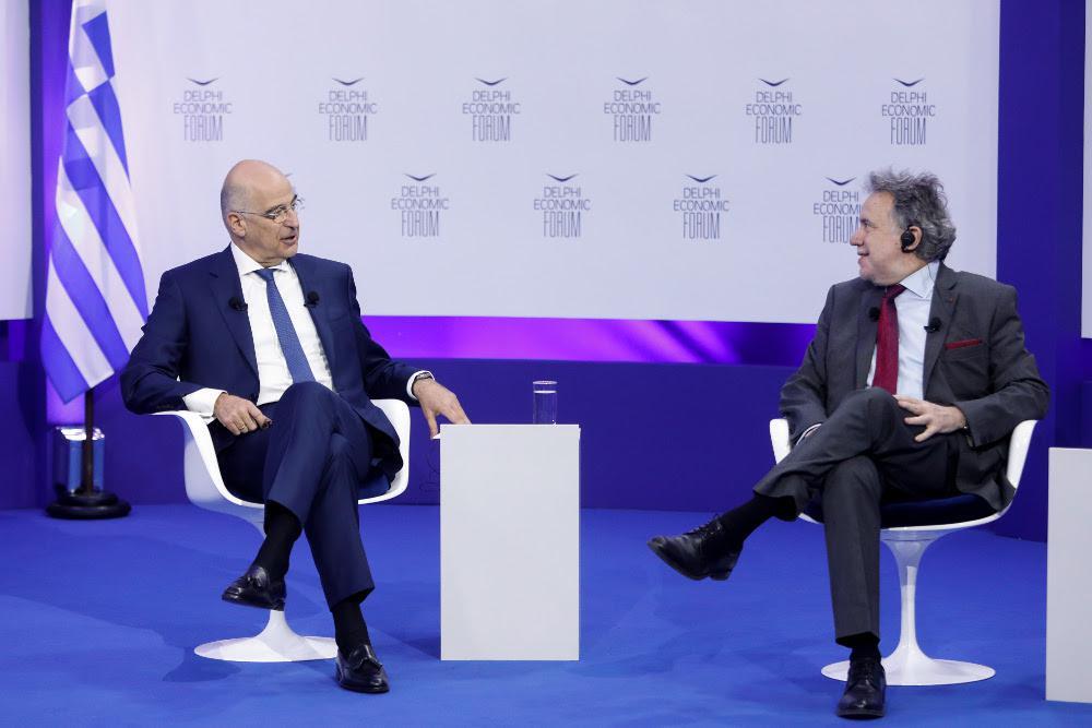Δένδιας στο Οικονομικό Φόρουμ των Δελφών: Στην Άγκυρα όλοι άκουσαν ποιος έχει δίκιο