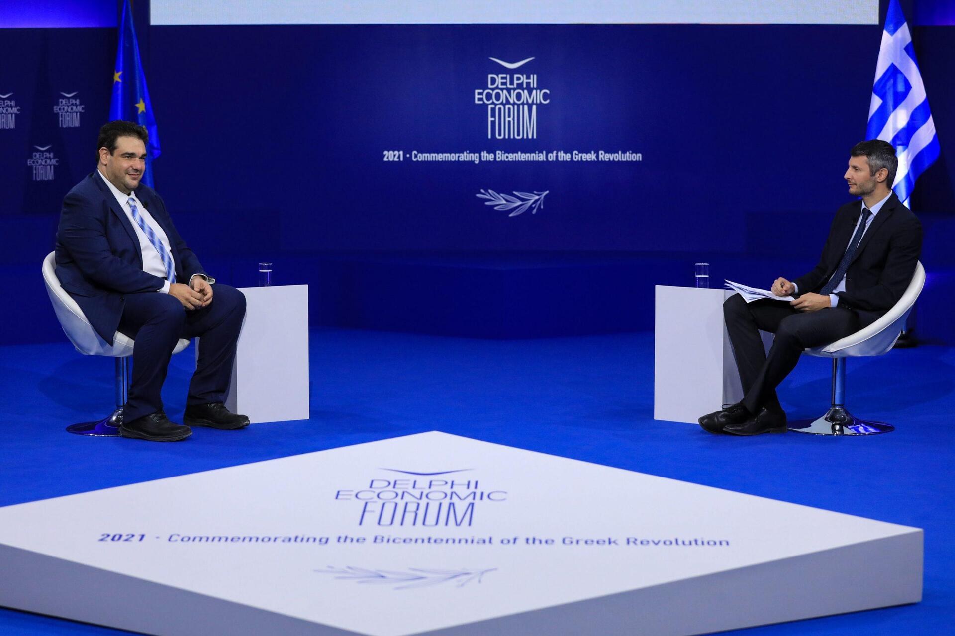 Θοδωρής Λιβάνιος στο Οικονομικό Φόρουμ των Δελφών: Η θητεία της κυβέρνησης τελειώνει τον Ιούνιο του 2023