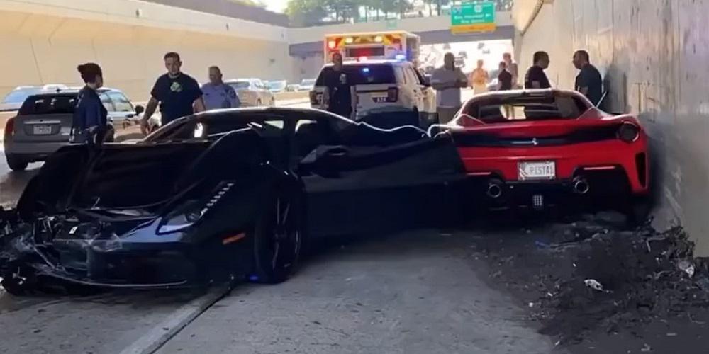 Τρεις Ferrari κάνουν τα …συγκρουόμενα σε εθνική οδό [βίντεο]