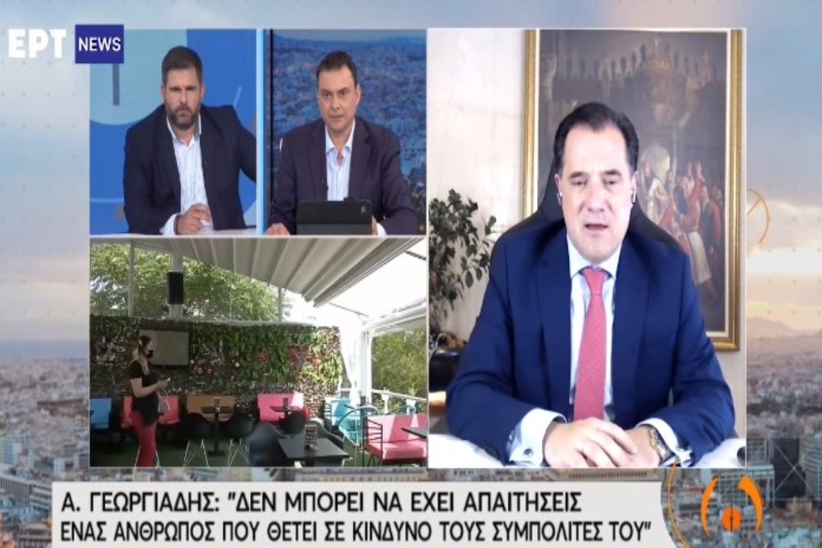 Γεωργιάδης: Μία επιχείρηση μπορεί να απολύσει εργαζόμενο αν θέτει σε κίνδυνο τους γύρω του [βίντεο]