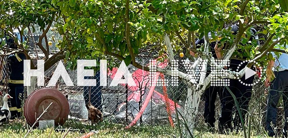 Ηλεία: Πτώση μονοκινητήριου αεροσκάφους με δύο επιβαίνοντες