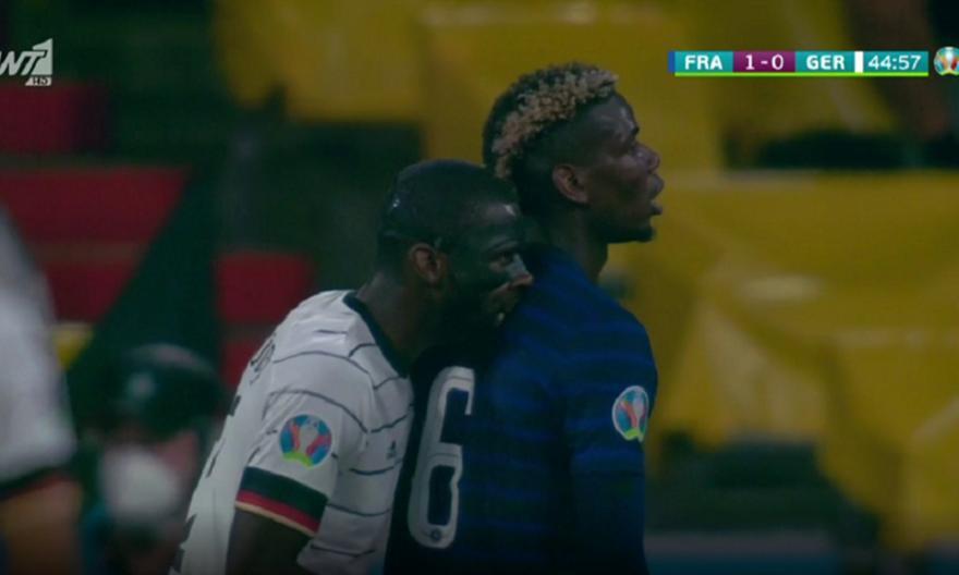 Euro 2021: Ο Ρίντιγκερ έπαθε... Σουάρες - Δάγκωσε τον Πογκμπά στην πλάτη