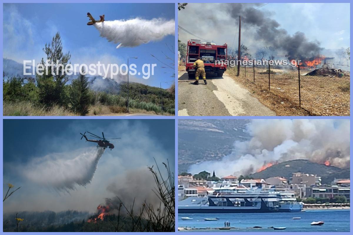LIVE - Φωτιά: Καίγεται η Νότια Εύβοια, πύρινη κόλαση σε Βαρνάβα, Ελευσίνα και Ασπρόπυργο – Εκκενώθηκαν κατοικίες, κάηκαν ζώα [βίντεο]