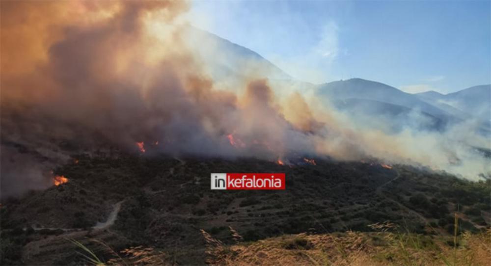 Φωτιά στην Κεφαλονιά: Καταγγελία ότι ξεκίνησε από βοσκό [βίντεο]