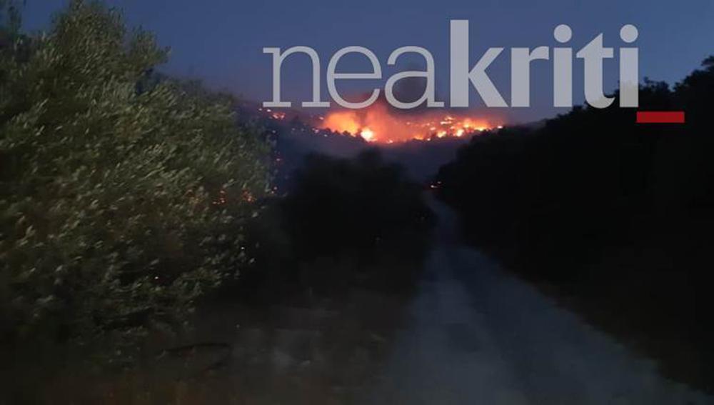 Φωτιά στο Λασίθι: Σε ύφεση το μέτωπο - Μάχη με τις αναζωπυρώσεις