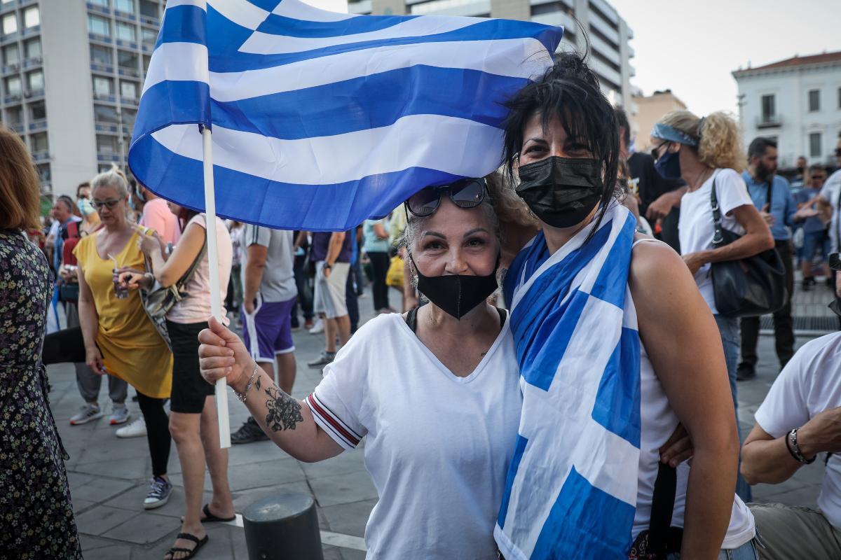 Κορονοϊός: Συγκέντρωση αντιεμβολιαστών στο Σύνταγμα