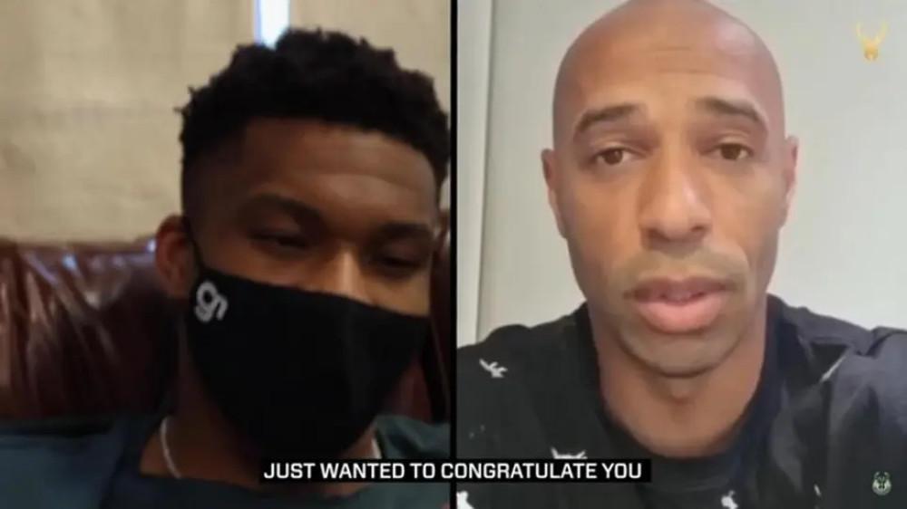 Το μήνυμα-έκπληξη του Τιερί Ανρί στον Γιάννη Αντετοκούνμπο