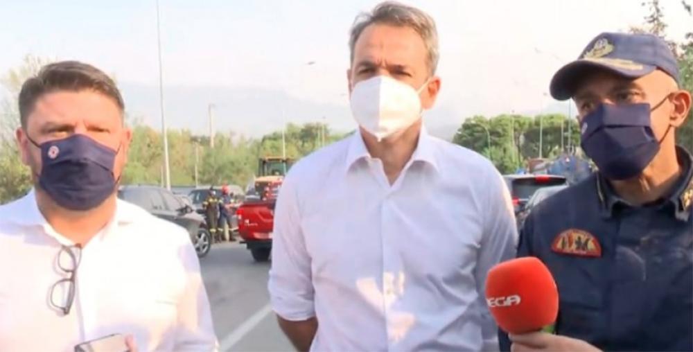 Μητσοτάκης για φωτιά στη Βαρυμπόμπη: Εξαιρετικά δύσκολη πυρκαγιά