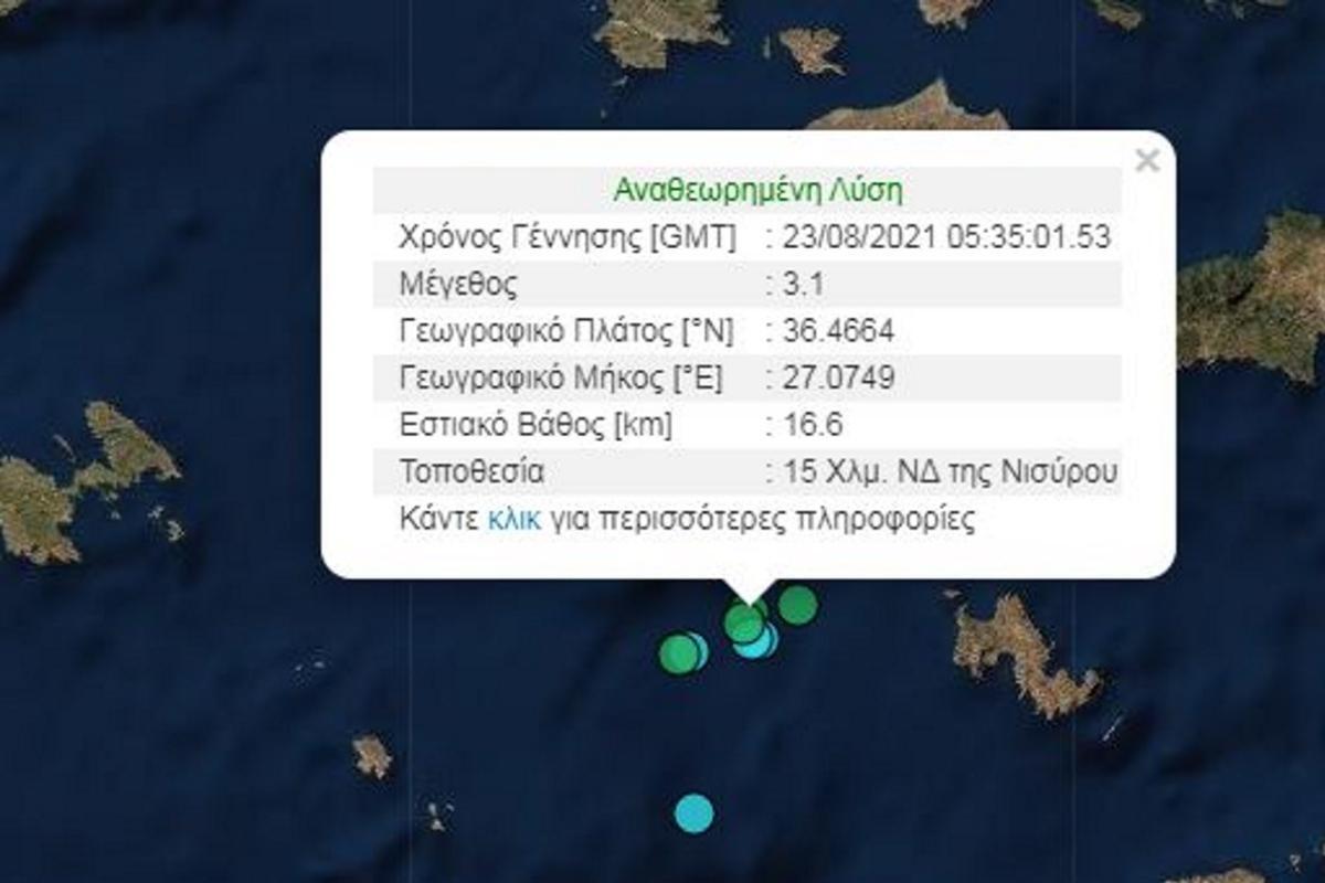 Νέος σεισμός στη Νίσυρο – Ανάστατοι ντόπιοι και τουρίστες