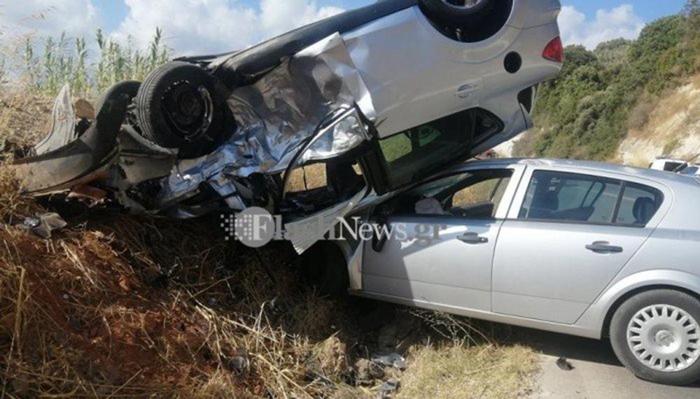 Χανιά: Σοβαρό τροχαίο με πέντε τραυματίες - Συγκλονιστικές εικόνες