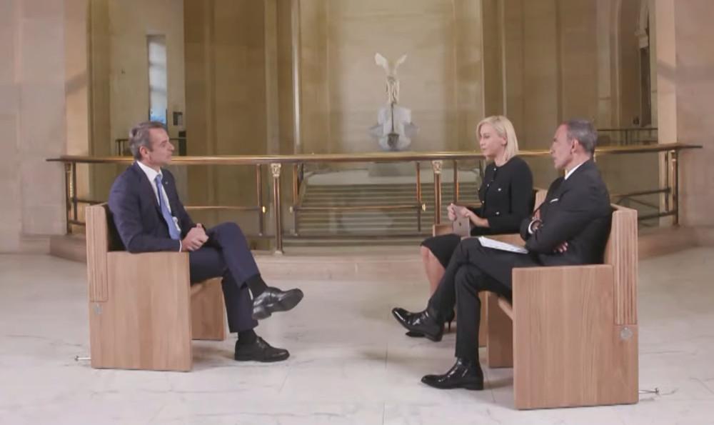 Δείτε live: Συνέντευξη του Κυριάκου Μητσοτάκη μέσα από το μουσείο του Λούβρου