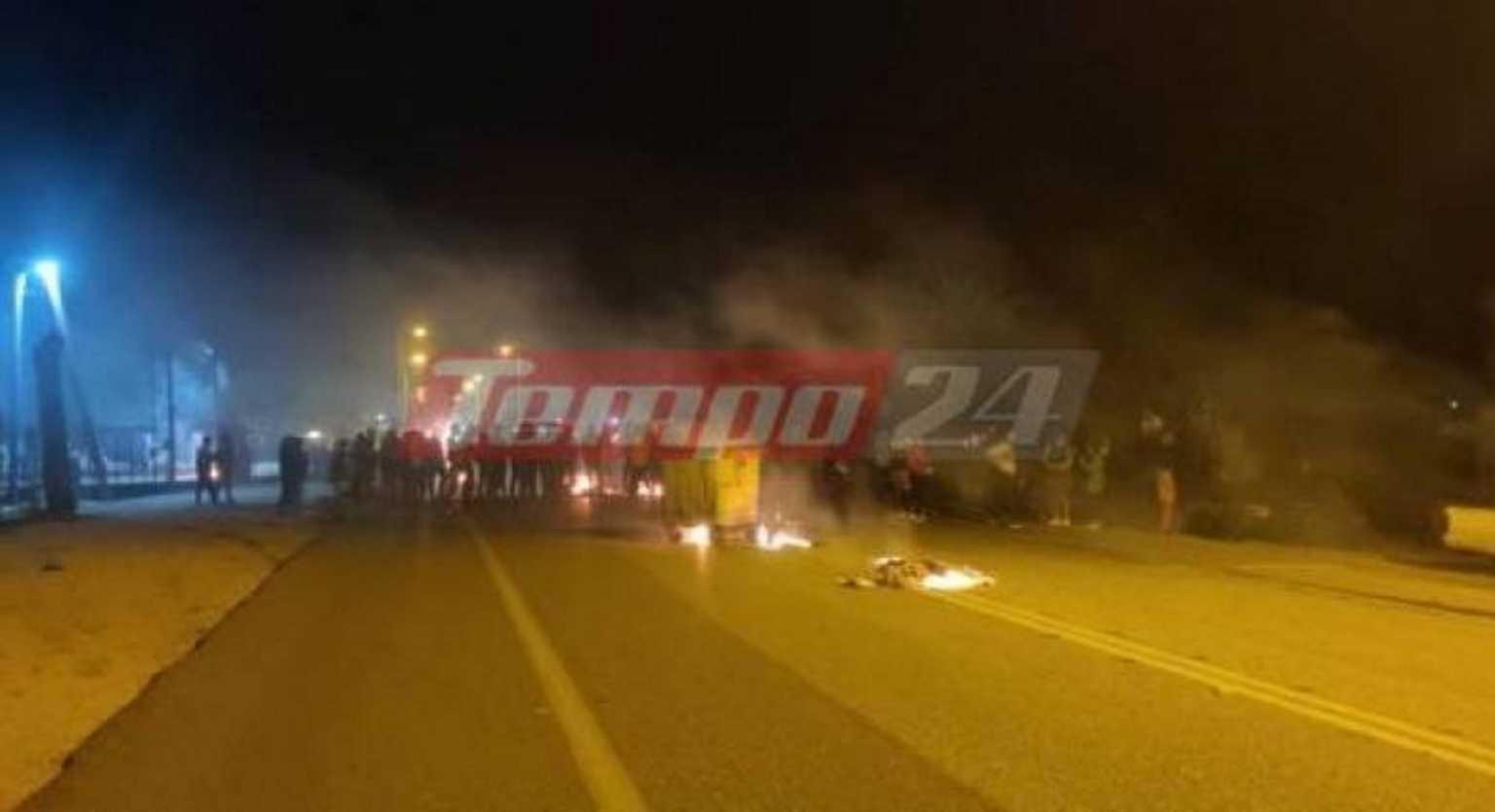 Ρομά: Απέκλεισαν την Ε.0. Πατρών – Πύργου – Καίνε λάστιχα