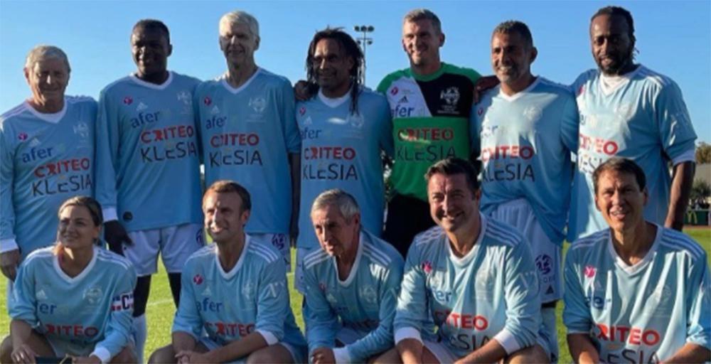 Ο Μακρόν έπαιξε ποδόσφαιρο με τον Καρεμπέ και σκόραρε!