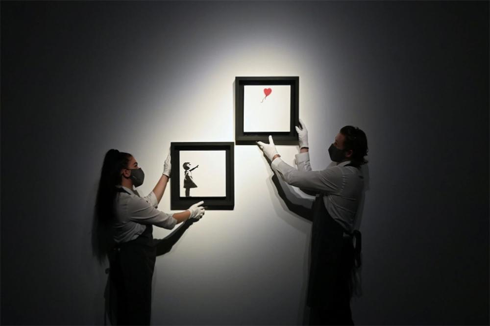 Τιμή-ρεκόρ για το μισοκατεστραμμένο έργο του Banksy