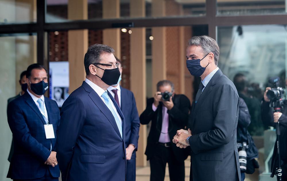 Μητσοτάκης στα εγκαίνια των νέων εγκαταστάσεων της Pfizer