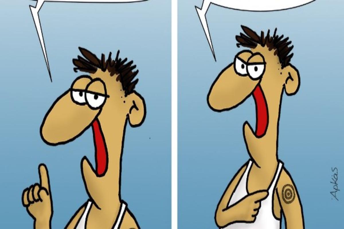 Αρκάς: Το σατυρικό σκίτσο για τους αντιεμβολιαστές