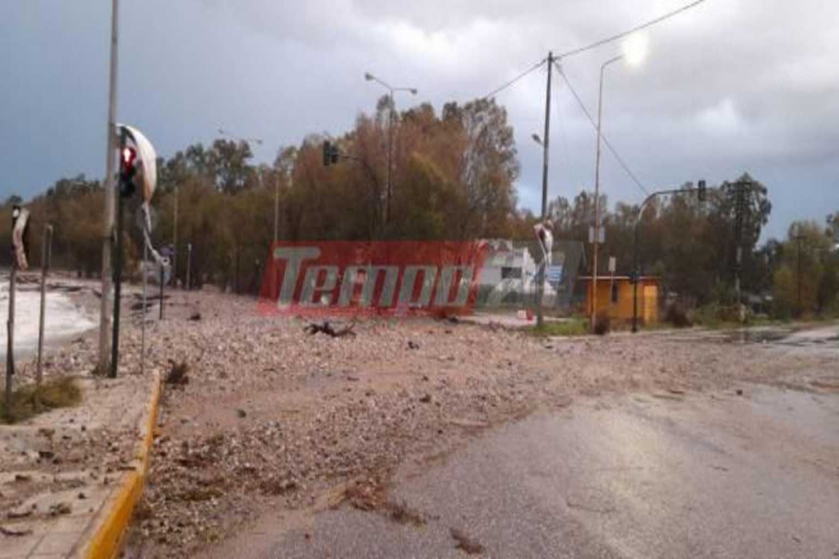 Πάτρα – κακοκαιρία: Απίστευτες εικόνες στο παραλιακό μέτωπο - Η θάλασσα έχει καλύψει τα πάντα