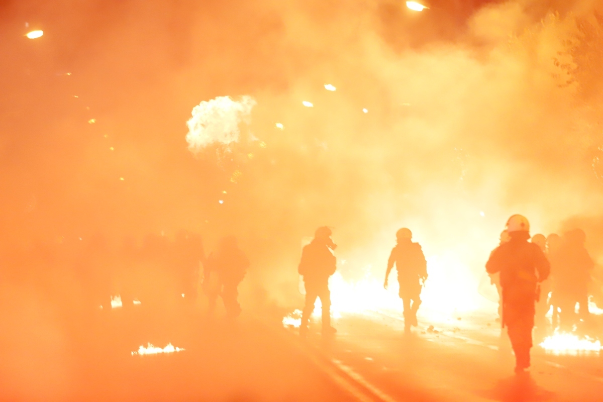 Επέτειος Γρηγορόπουλου: Εννέα συλλήψεις και 35 προσαγωγές για τα επεισόδια μετά την πορεία στη Θεσσαλονίκη