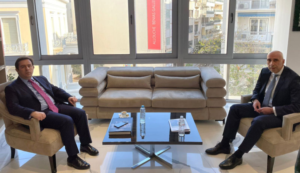 Νότης Μηταράκης: Συναντήθηκε με τον Πρόεδρο του ΕΒΕΑ Ιωάννη Μπρατάκο – Η μεταναστευτική πολιτική επί τάπητος