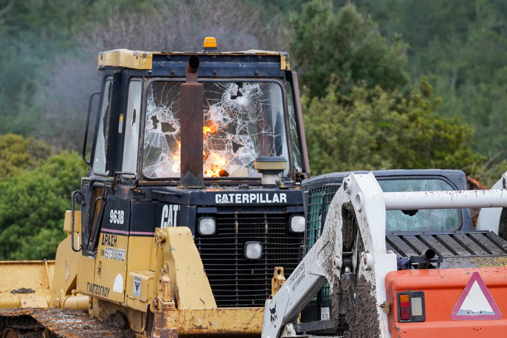 Λέσβος διαμαρτυρία συλλήψεις