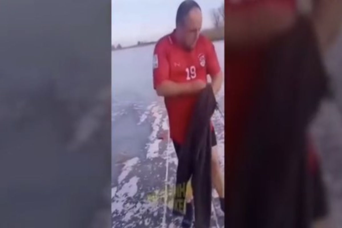 Τραγωδία στην Ουκρανία: Βούτηξε σε παγωμένο ποταμό και πνίγηκε μπροστά στην γυναίκα του – Εικόνες που σοκάρουν